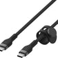Belkin BOOST↑CHARGE flettet USB-C til USB-C-kabel 2 m – 60 W, hvit og USB-IF-sertifisert