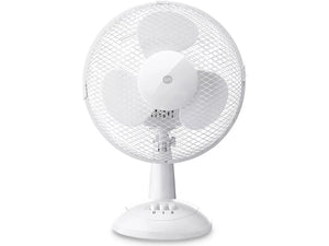 ON Table Fan 10 bordvifte – kompakt 27 cm bordvifte med 2 hastigheter, oscillasjon, hvit eller svart