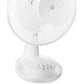 ON Table Fan 10 bordvifte – kompakt 27 cm bordvifte med 2 hastigheter, oscillasjon, hvit eller svart