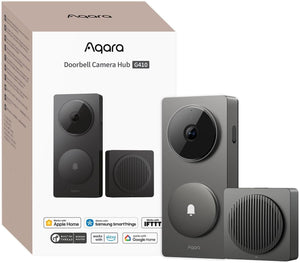 Aqara Doorbell Camera Hub G410 Select Black – 2K videodørklokke med hub, Matter, Thread og HomeKit Secure Video