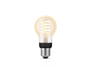 Philips Hue White Ambiance Filament A60 E27 smart LED-pære – 550 lm, Bluetooth og Zigbee