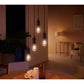 Philips Hue White Ambiance Filament ST64 E27 smart LED-pære – Edison, 550 lm, Bluetooth og Zigbee