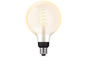Philips Hue White Ambiance Filament G125 E27 smart LED-pære – Giant Globe, 550 lm, Bluetooth og Zigbee