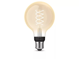 Philips Hue White Ambiance Filament G93 E27 smart LED-pære – Globe, 550 lm, Bluetooth og Zigbee
