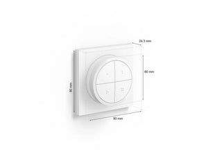 Philips Hue Tap Dial Switch hvit – trådløs smartbryter og dimmer for Philips Hue