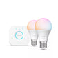 Philips Hue Essential startpakke E27 – 2 smartpærer, Hue Bridge, White and Color Ambiance