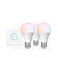 Philips Hue Essential startpakke E27 3-pakning – Hue Bridge, White and Color Ambiance, Bluetooth og Zigbee