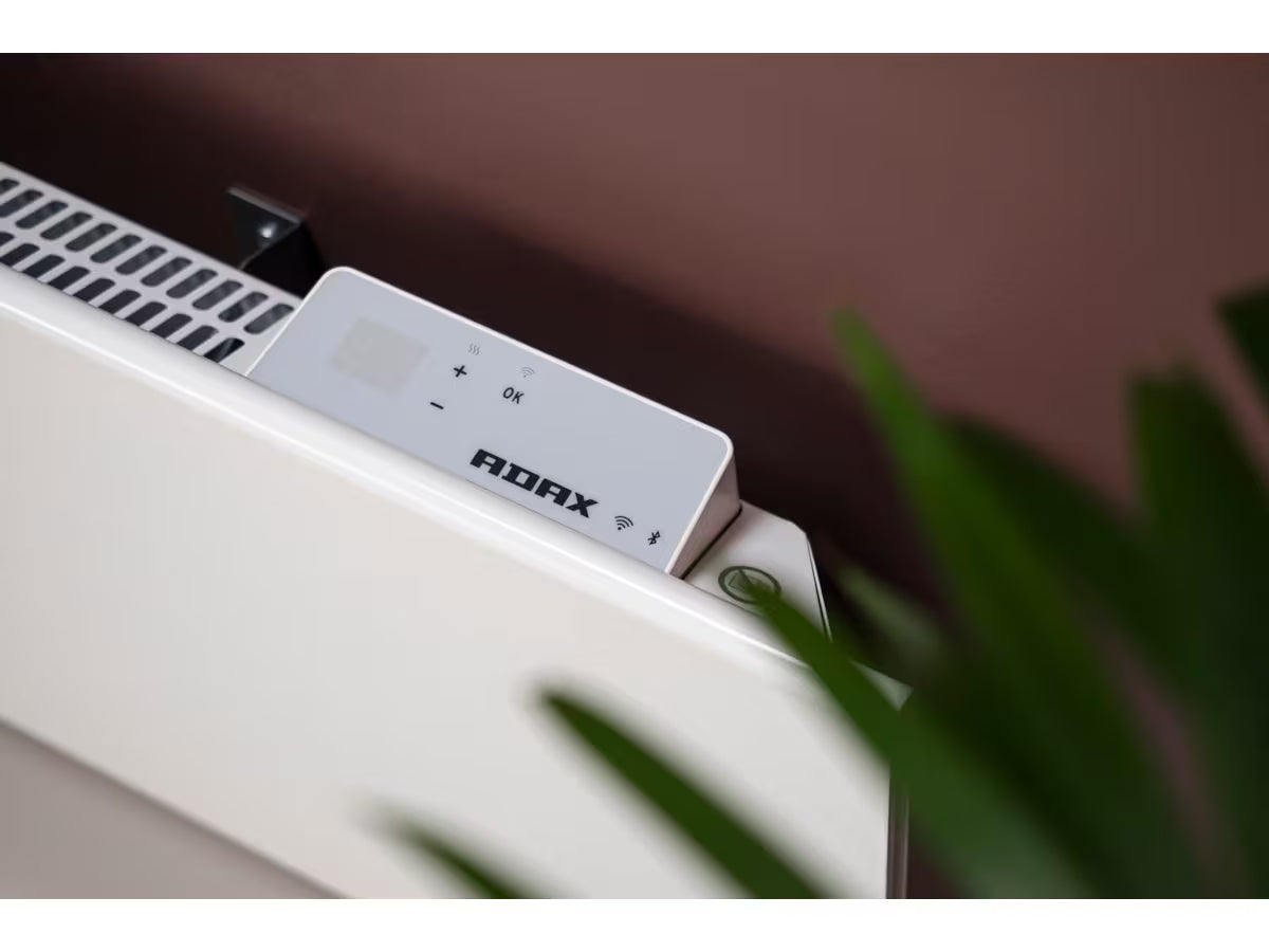 Kompakt smart panelovn med WiFi, appstyring og ukeprogram. En praktisk løsning for små rom, entré eller hytte.