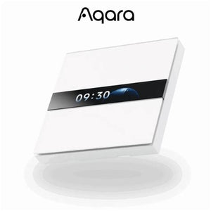 Aqara Display Switch V1 EU smart veggbryter – LCD-skjerm, Zigbee, Matter over Bridge og 2 kanaler