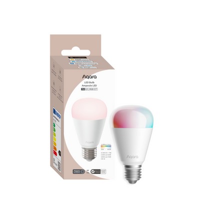 Aqara LED Bulb T2 RGB CCT E27 smartpære – Zigbee, Thread, Matter og 16 millioner farger