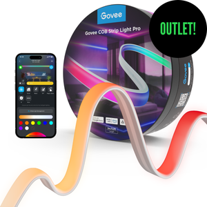 OUTLET - Govee COB Strip Light Pro 3 m smart LED-lysstripe – COB, RGBIC+W, Matter, Wi-Fi og Bluetooth