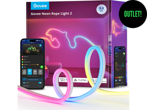 OUTLET - Govee Neon Rope Light 2 3 m smart neonlys – RGBIC, Matter, Wi-Fi, Bluetooth og formbart design