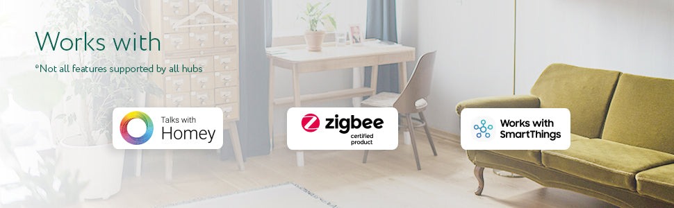 IO module virker med Zigbee og hub