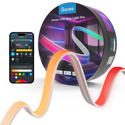 Govee COB Strip Light Pro 3 m smart LED-lysstripe – COB, RGBIC+W, Matter, Wi-Fi og Bluetooth