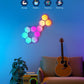 Govee Glide Hexa Light Panels 10-pack smart lyspaneler – RGBIC, Wi-Fi, Bluetooth og musikkmodus