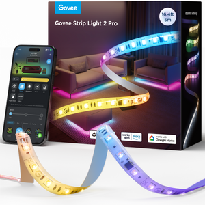 Govee Strip Light 2 Pro 5M smart LED-lysstripe – RGBWWIC, Matter, Wi-Fi, Bluetooth og DreamView