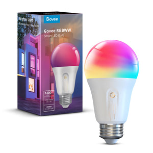Govee E27 RGBWW smartpære 1200 lm - Wi-Fi, Bluetooth, 12 W og justerbart hvitt lys