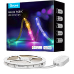 Smart LED-stripe på 10 meter med RGBIC, Wi-Fi og appstyring. Skap stemningslys med millioner av farger i hele rommet.