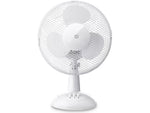 Liten bordvifte med 27 cm diameter, 2 hastigheter og oscillerende hode. ON Table Fan 10 finnes i hvit og svart, og passer til skrivebord, soverom og små rom.