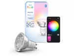 Smartspot GU10 med farger og justerbart hvitt lys. Perfekt til spottskinner og innfelt belysning i hjemmet.
