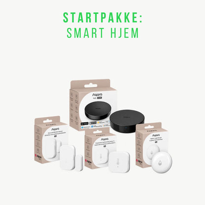 Aqara Smart hjem startpakke – Hub M200 med klima-, dør- og lekkasjesensorer