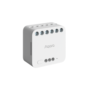 Aqara Dual Relay Module T2 – Zigbee relémodul med 2 kanaler, energimåling og potensialfri kontakt