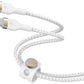 Belkin BOOST↑CHARGE flettet USB-C til USB-C-kabel 1 m – 60 W, hvit og USB-IF-sertifisert
