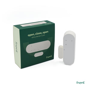 Frient Entry Sensor 2 Pro dør- og vindussensor – Zigbee 3.0, magnetkontakt og temperaturmåling